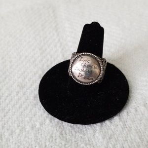 Silpada inscription ring